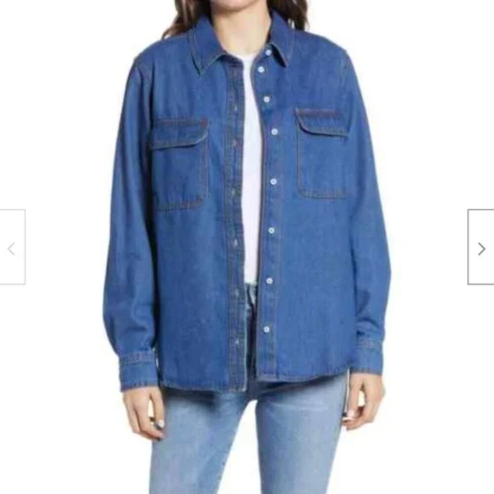 Treasure & Bond Denim Shirt Jacket XS